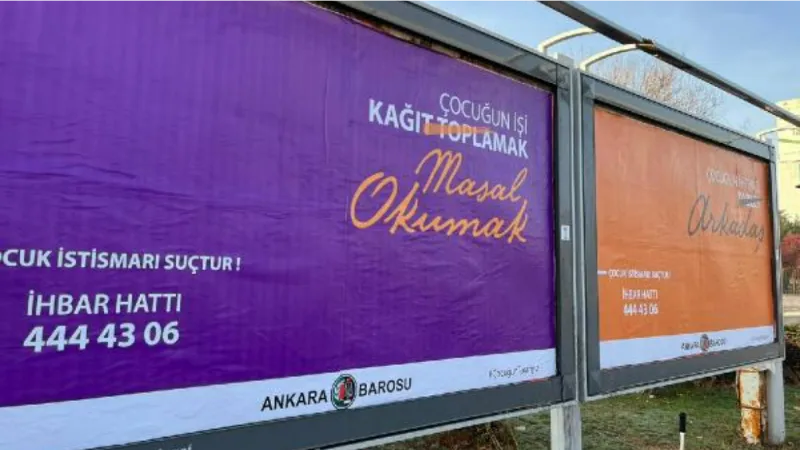 Ankara Barosu'ndan, çocuk istismarına karşı farkındalık kampanyası