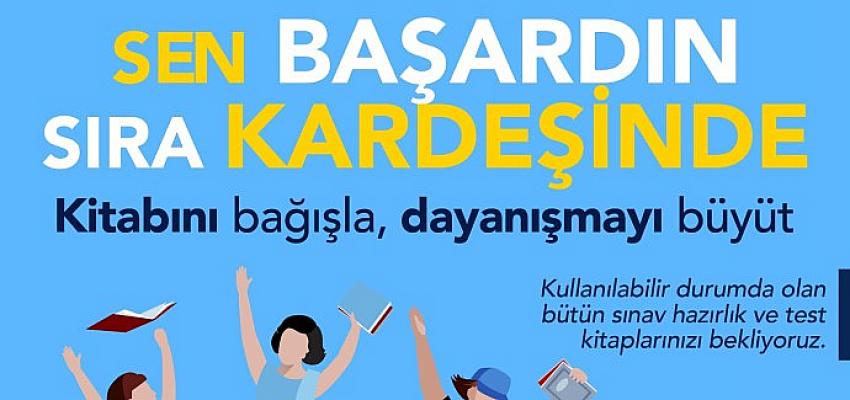 Buca’da anlamlı kitap bağış kampanyası:  Sen başardın sıra kardeşinde