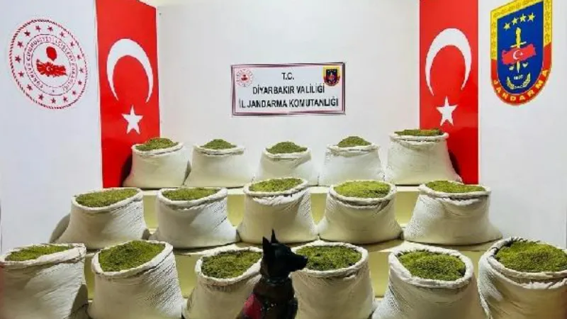 Diyarbakır’da Eren Abluka Sonbahar Kış-18 Operasyonu’nda 445 kilo esrar ele geçirildi