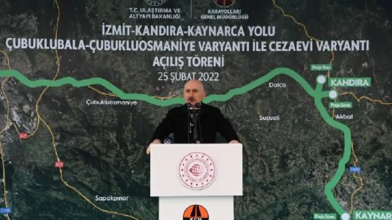 Bakan Karaismailoğlu: İzmit-Kandıra-Kaynarca yolu ile 109,2 milyon TL tasarruf edilecek