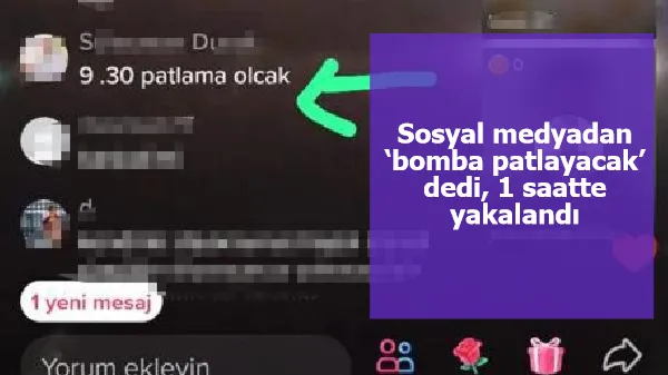 Sosyal medyadan 'Konserde 9.30’da bomba patlayacak’ dedi, 1 saatte yakalandı