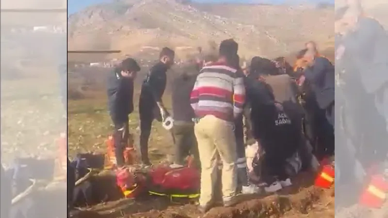 Askeri helikopter, ayağını çapa makinesine kaptıran Mehmet Ali için havalandı