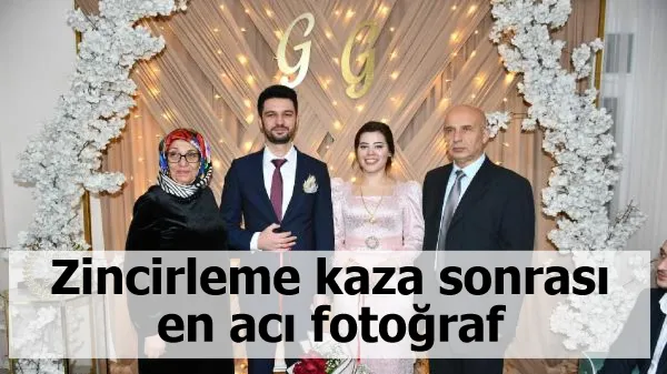 Zincirleme kaza sonrası en acı fotoğraf