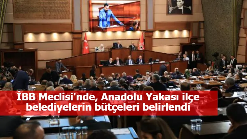 İBB Meclisi'nde, Anadolu Yakası ilçe belediyelerin bütçeleri belirlendi