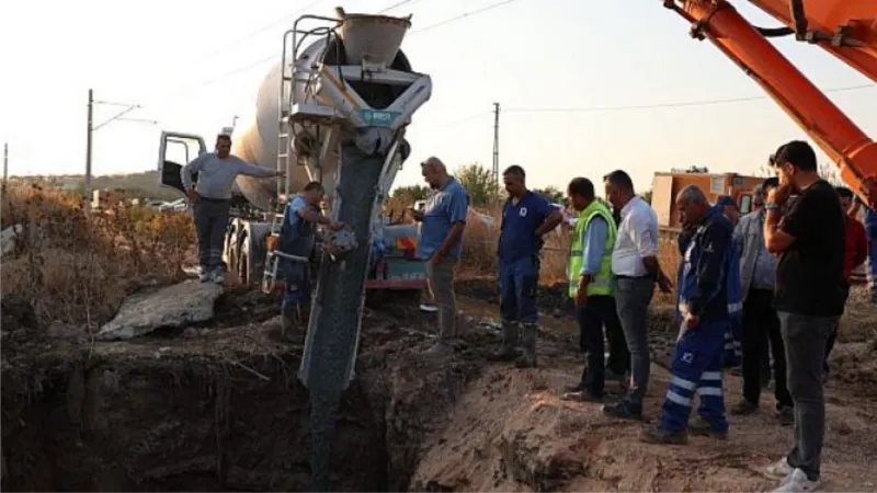 Arıza giderildi, hatta su verilmeye başlandı