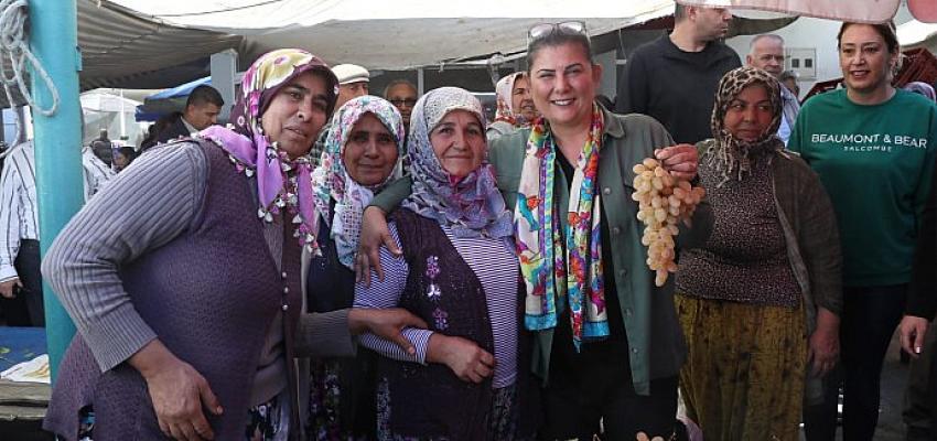 Başkan Çerçioğlu'ndan Koçarlı Pazarı'na Ziyaret