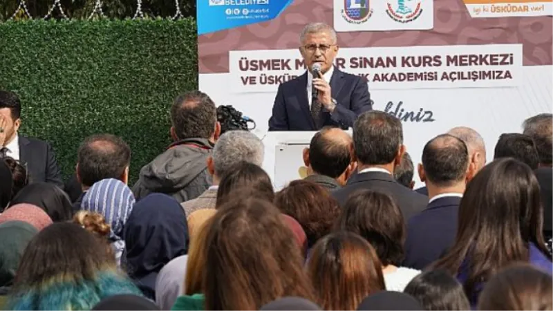 Üsküdar Belediyesi 16. Merkez Olan Üsmek Mimar Sinan Kurs Merkezi”ni Açtı