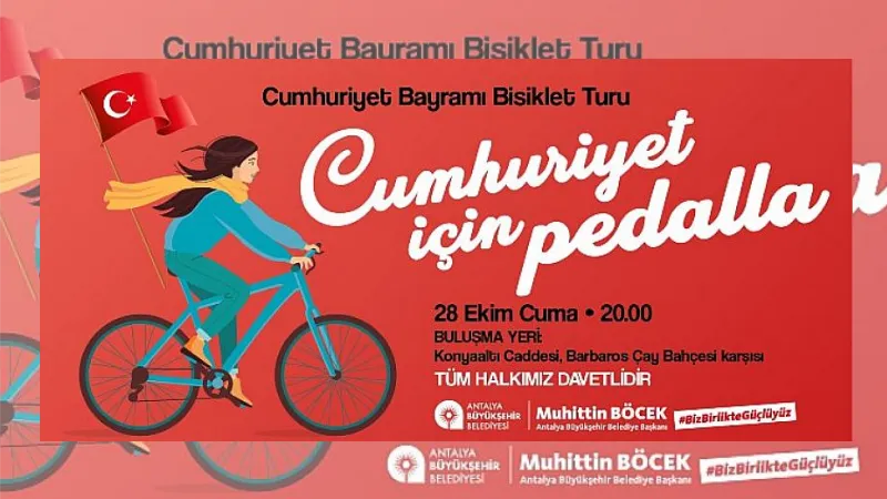 Antalya Büyükşehir Belediyesi Cumhuriyet Bayramı Bisiklet Turu Düzenliyor