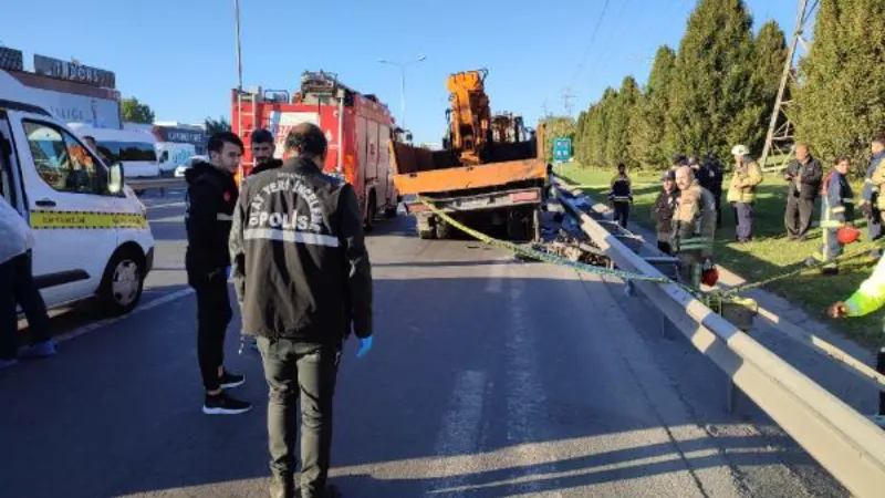 Basın Ekspres'te vincin ezdiği motokurye öldü