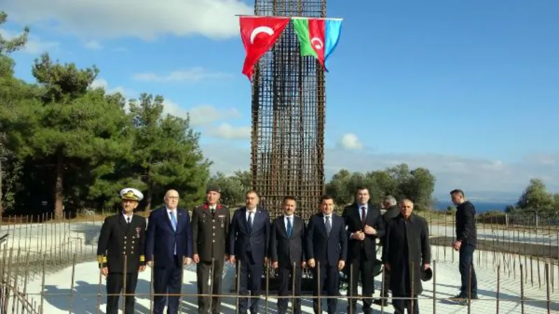 Çanakkale'de 'Azerbaycan Anıtı'nın temel atma töreni gerçekleştirildi