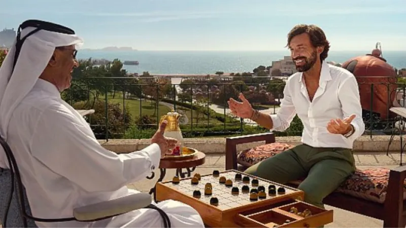 İtalyan Futbol Efsanesi ve Fatih Karagümrük’ün Teknik Direktörü Andrea Pirlo Katar Turizm'in Son Kampanyasında Başrolde