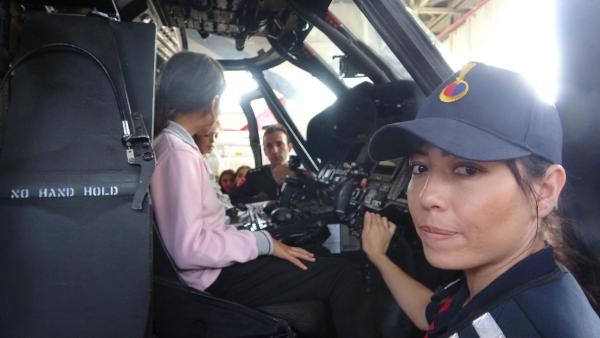 'Dünya Kız Çocukları Günü'nde ilk kez helikoptere bindiler