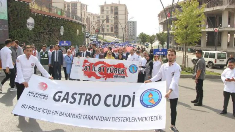 Şırnak'taki 'Gastro Cudi'ye 81 ilden aşçı katıldı