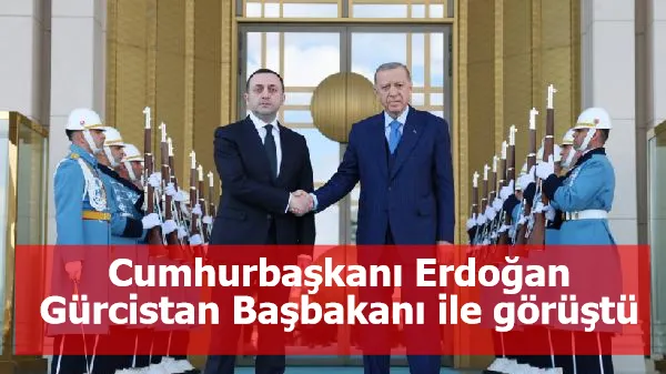 Cumhurbaşkanı Erdoğan Gürcistan Başbakanı ile görüştü