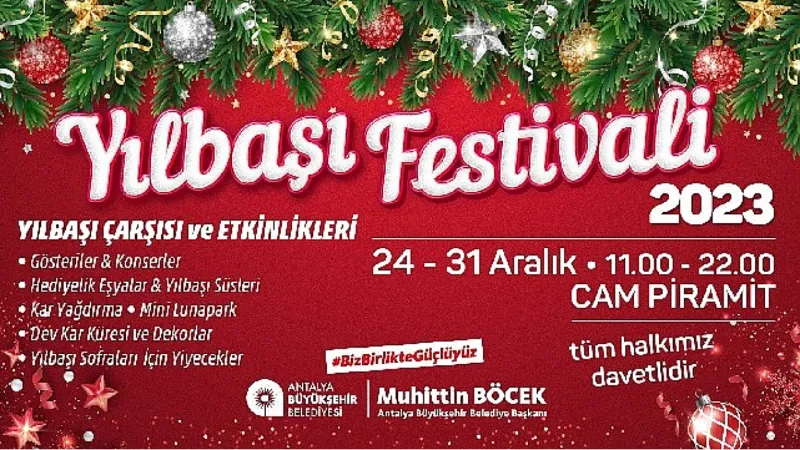 Yeni yıl eğlencesi Antalya Büyükşehir'in yılbaşı festivalinde yaşanacak