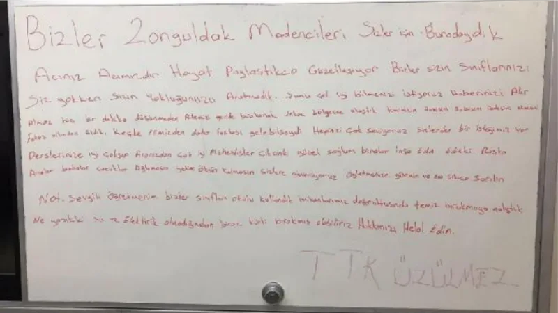 Madencilerden öğrencilere mesaj: Mühendis olun, sağlam binalar yapın