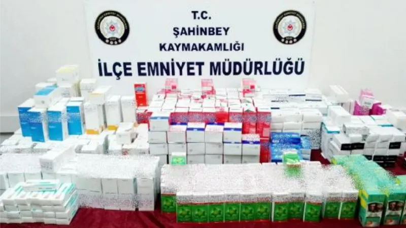 Gaziantep'te 16 bin 649 kaçak ilaç ele geçirildi