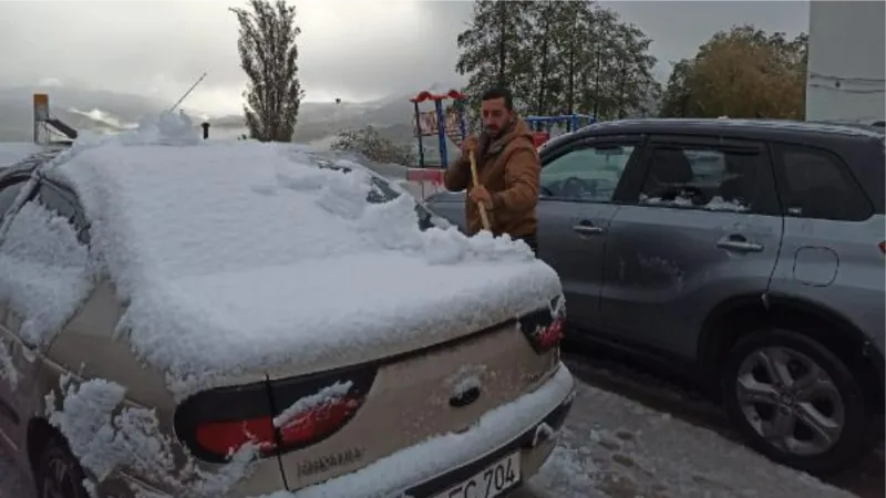 Posof'a mevsimin ilk karı düştü