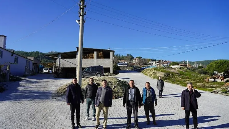 Milas Belediyesi'nden Türbe'de Yoğun Parke Kaplama Çalışması