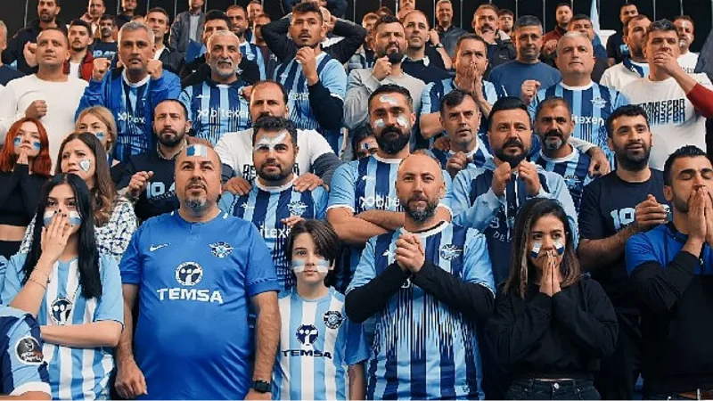 Çalışanlar kamera karşısında TEMSA, Adana Demirspor'un yanında