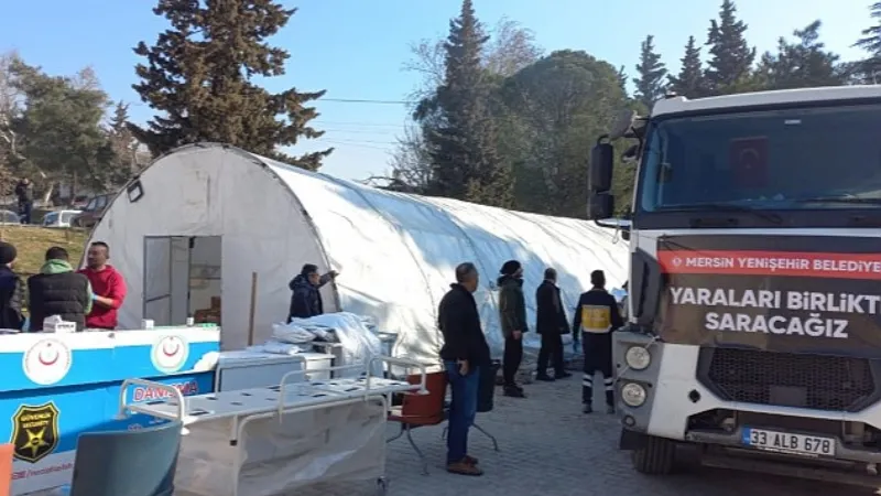 Yenişehir Belediyesi ve eczacı odalarından sahra eczanelerine destek