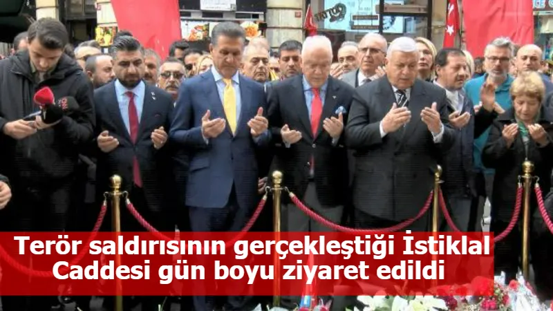 Terör saldırısının gerçekleştiği İstiklal Caddesi gün boyu ziyaret edildi