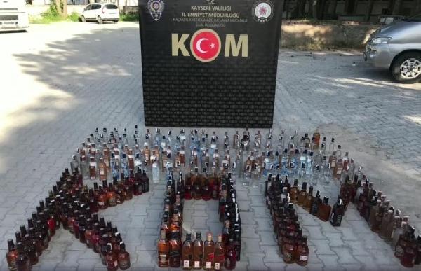 Kayseri'de kaçak sigara ve sahte içki operasyonu: 7 gözaltı