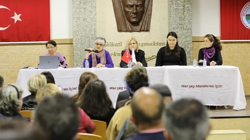 Menderes Belediyesi 8 Mart dünya emekçi kadınlar günü söyleşisi düzenledi