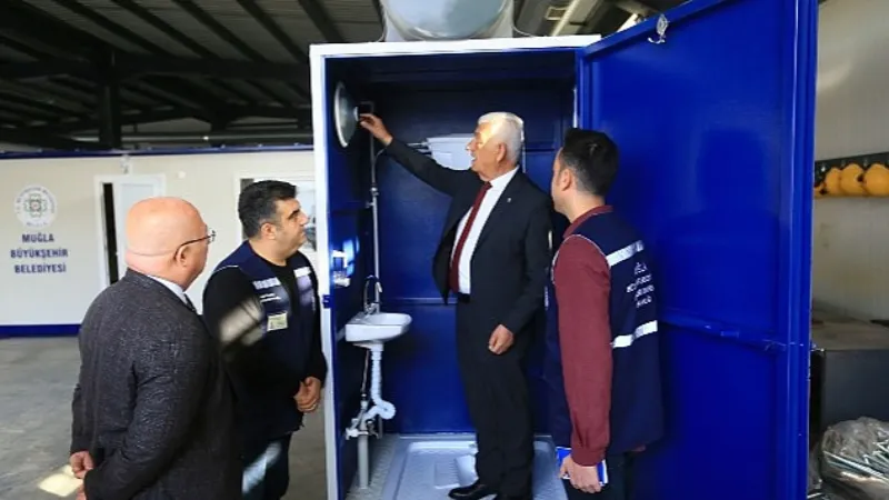 Muğla Büyükşehir Belediyesi Seyyar Tuvalet Üretimine Başladı