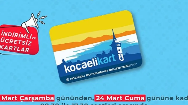 Karamürsel'e geçici seyahat kart ofisi açılıyor