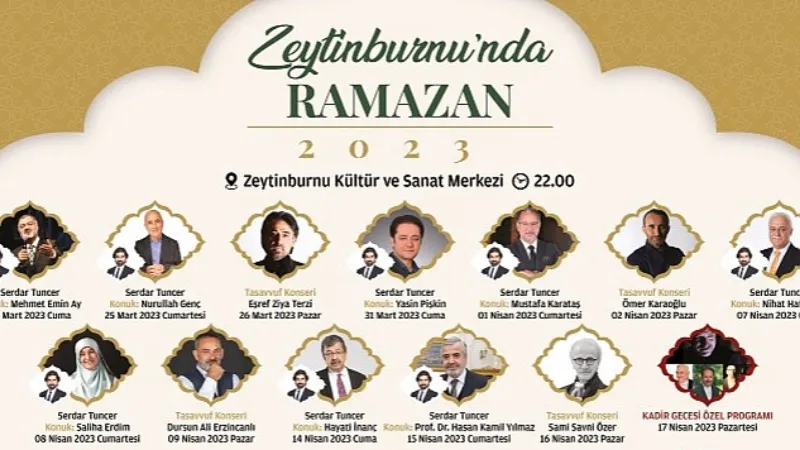 Zeytinburnu Kültür Sanat'ta Ramazan Etkinlikleri Başlıyor