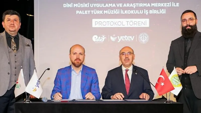 Palet Türk Müziği İlkokulu İle İstanbul Üniversitesi Dini Musiki Uygulama ve Araştırma Merkezi Arasında İş Birliği Protokolü İmzalandı