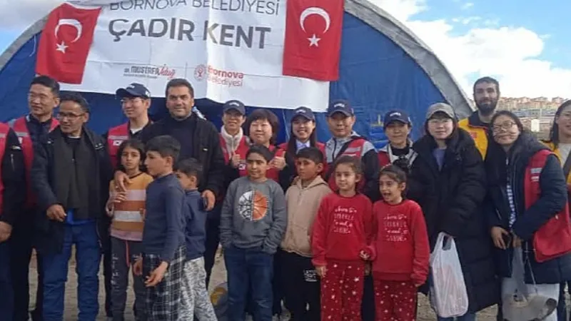 Bornova Belediyesi'nin kreşine Kore'den ve Türk askerinden destek