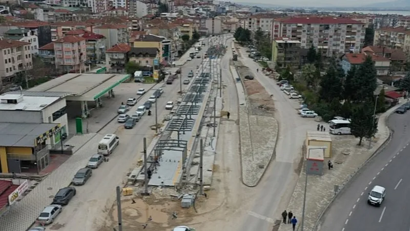 Kuruçeşme tramvayda ray imalatı tamamlandı