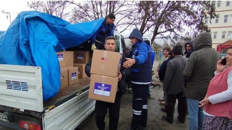 Muğla Büyükşehirden Depremzedelere Ramazan Kolisi