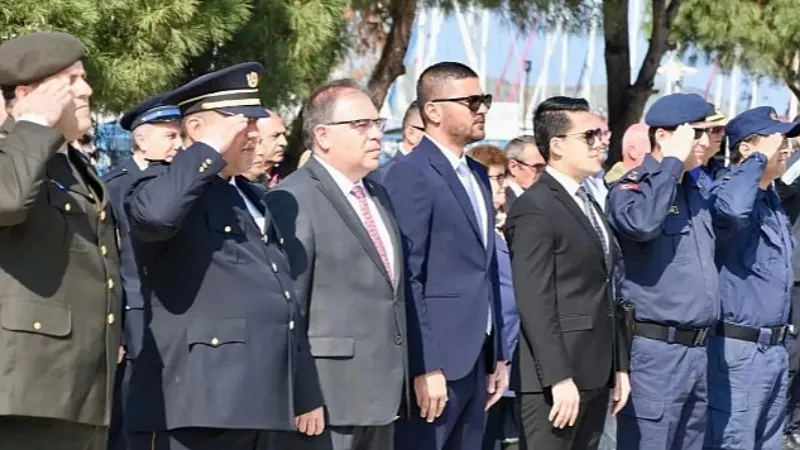 Foça'da Türk Polis Teşkilatının kuruluşunun 178'inci yılı gerçekleştirilen törenlerle kutlandı.