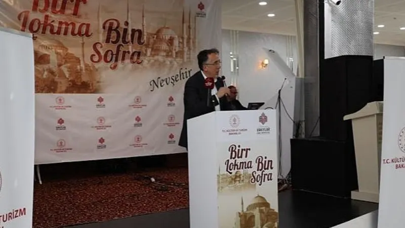 Nevşehir'de, Kültür ve Turizm Bakanlığı Vakıflar Genel Müdürlüğünce "Bir Lokma Bin Sofra" iftar programı düzenlendi