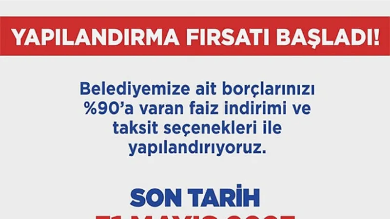 Vergi Borçları İçin Yapılandırma Fırsatı Başladı..!