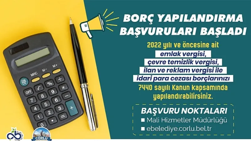 Borç Yapılandırma Başvuruları Başladı