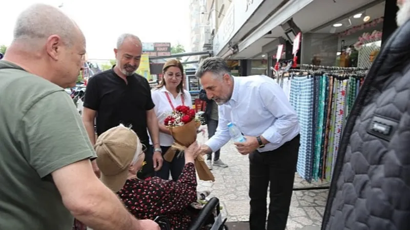 Başkan Sandal, sahaya indi:  “Bizim yolumuz aydınlık Türkiye'nin yolu"