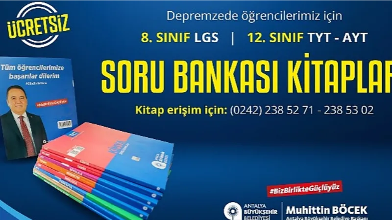 LGS ve YKS Sınavına Girecek Gençlere Ücretsiz Kitap