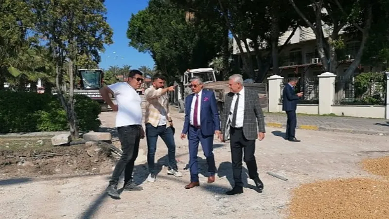 Başkan Topaloğlu Turizm Bulvarı'nda çalışmaları inceledi