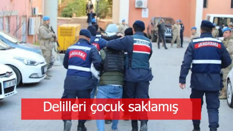 Delilleri çocuk saklamış