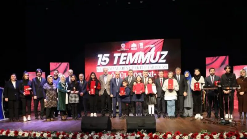 15 Temmuz Kahramanlarına Mektup Yarışması’nda ödüller sahiplerini buldu