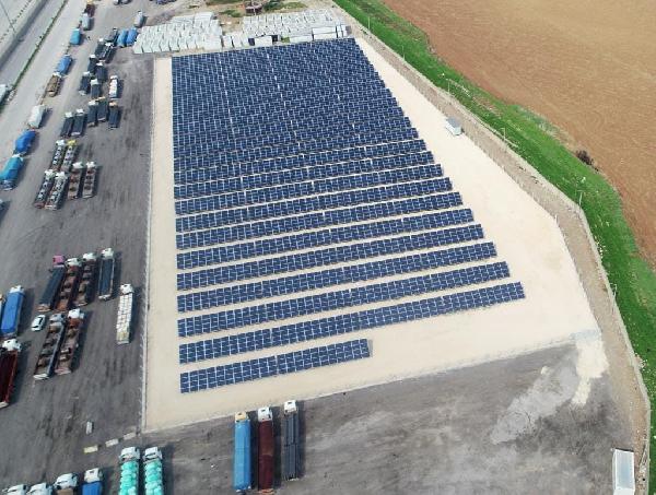 Şırnak’ta, TIR parkındaki güneş enerji santrali ile 4 milyon TL gelir