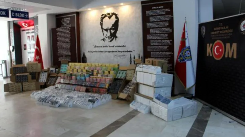 Edirne'de 5 milyon TL'lik gümrük kaçağı ürün ele geçirildi