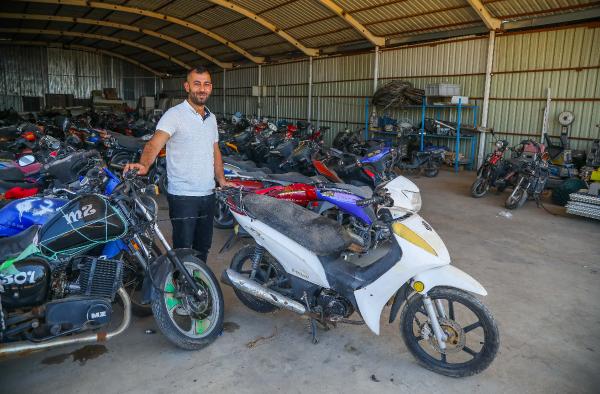 Hurda motosikletler geri dönüşümle kullanıma sunuluyor