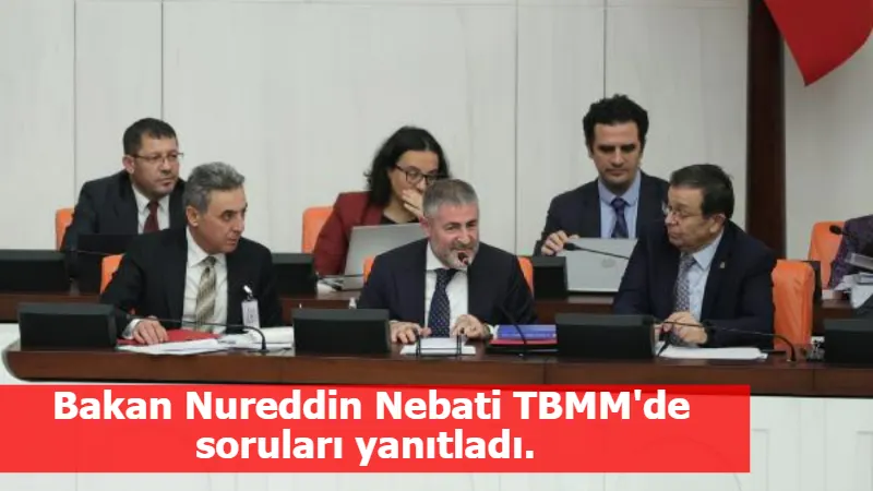 Bakan Nureddin Nebati TBMM'de soruları yanıtladı.