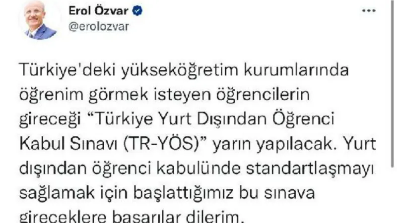 YÖK Başkanı Özvar: Hedefimiz 500 bin uluslararası öğrenci