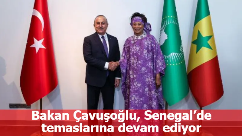 Bakan Çavuşoğlu, Senegal’de temaslarına devam ediyor